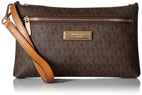 michael michael kors signature jet set large wristlet 